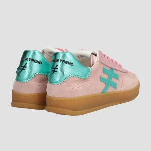 ANOTHER TREND - [A0321166 Rose]Pink and Turquoise Trainer