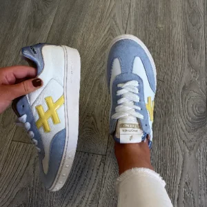 ANOTHER TREND - A038 Sky White and Blue Trainer [Back Soon]