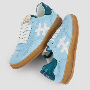ANOTHER TREND - [A032M367 Light Blue] Blue Suede Trainer [Generous Fit]