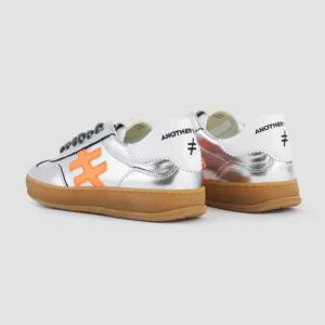 ANOTHER TREND - [A032M341 Plata]Silver and Neon Orange Trainers [Back Soon]