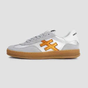 ANOTHER TREND - [A032M338 Tortola] Grey & Burnt Orange Suede Trainer