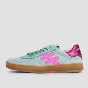 ANOTHER TREND - {A032 Mint} Mint and Cerise Pink Trainer [Generous Fit]