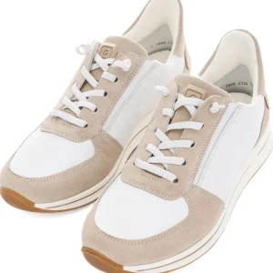 Ara - 24386 Beige and White Slip On Trainer