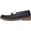 Ara - 11252 Navy and White Loafer