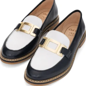 Ara - 11252 Navy and White Loafer