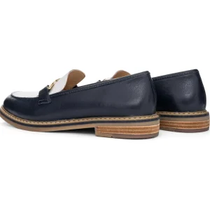 Ara - 11252 Navy and White Loafer