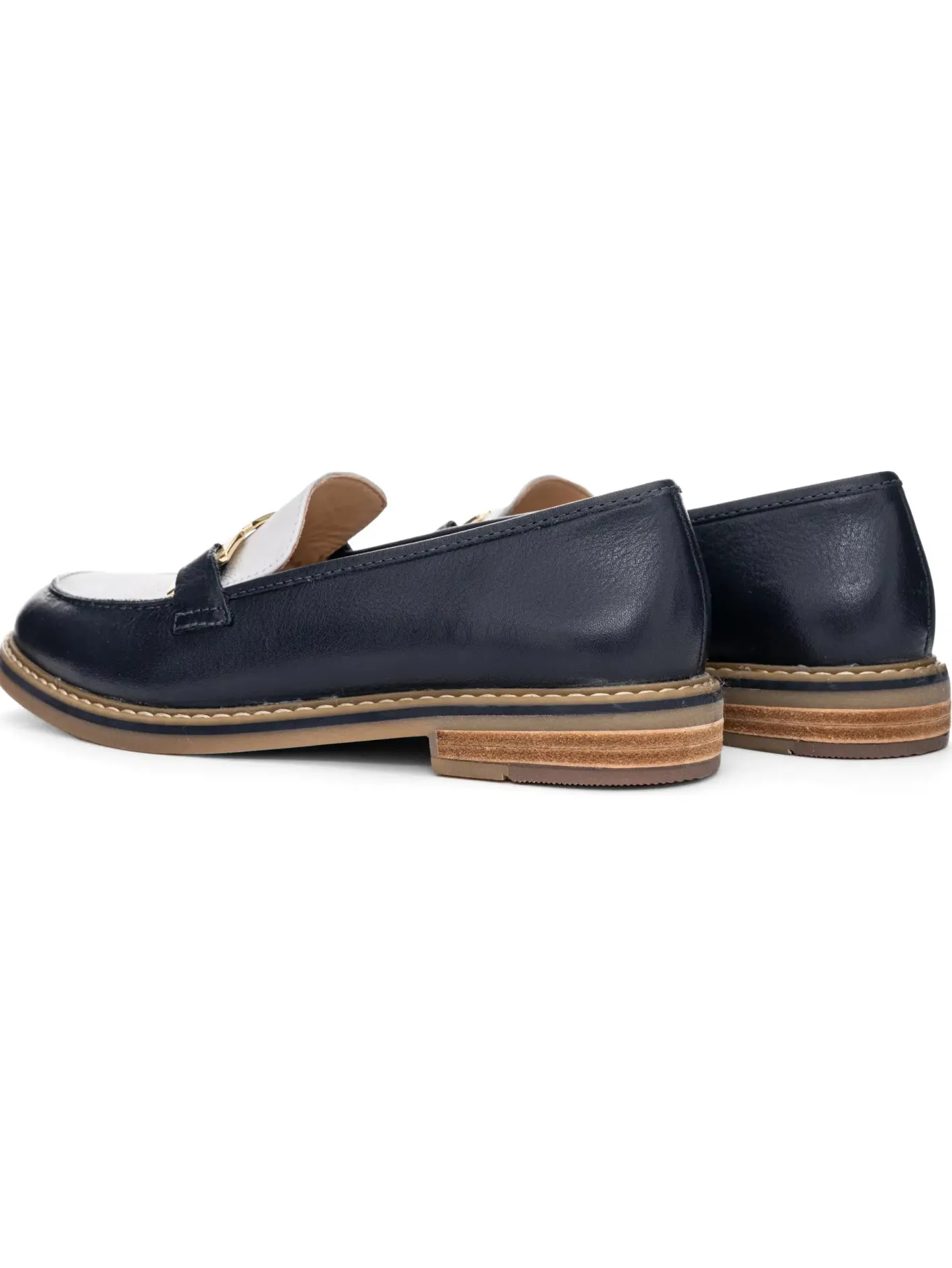 ara___navy_and_white_loaf_2.webp Ara - 11252 Navy and White Loafer