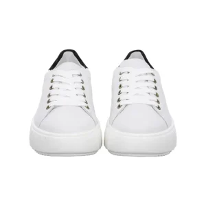 Ara - 46523 White Trainers with a Navy Trim