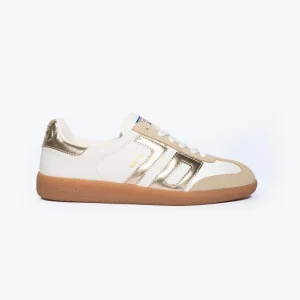 Back 70 - 2505-17 White & Gold Trainer