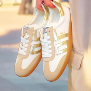 Back 70 - 2505-17 White & Gold Trainer