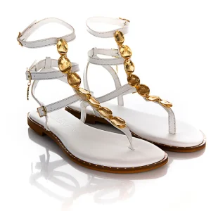 Caryatis - 621007 White Gladiator Sandal