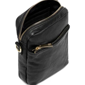 Depeche - 15700 Black Leather Phone Bag