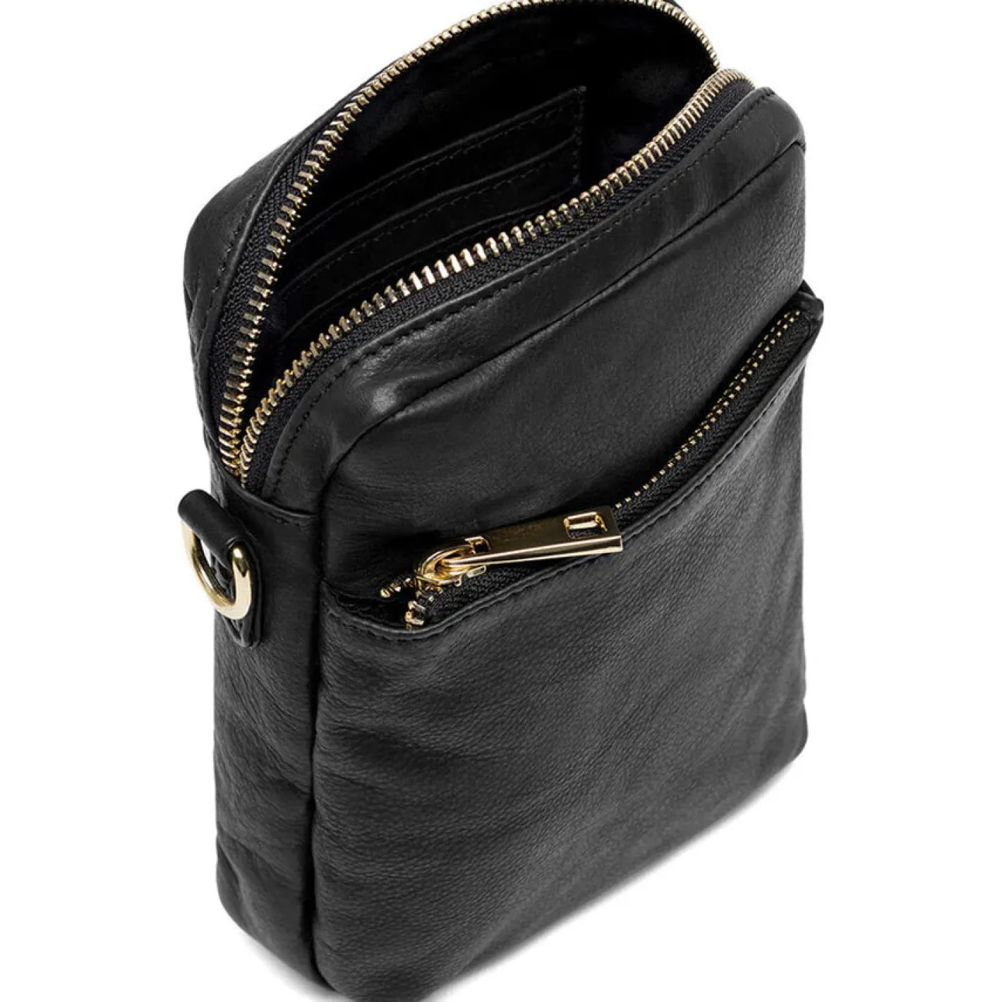 depeche___black_leather_p_1.webp Depeche - 15700 Black Leather Phone Bag