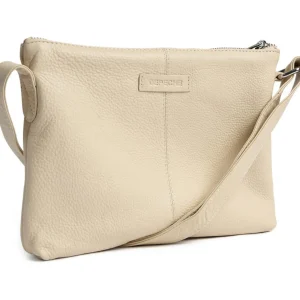 Depeche - 16200 Cream Leather Crossbody Bag