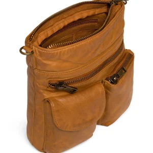 Depeche - 15350 Tan Leather Crossbody Bag