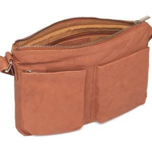 Depeche - 16200 Tan Leather Crossbody Bag