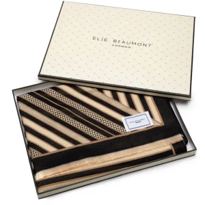 Elie Beaumont - Black, Ivory Art Deco Scarf