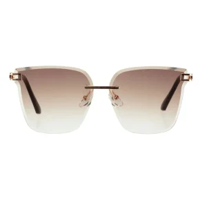 Elie Beaumont - EBS7023 Brown Chain Sunglasses
