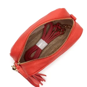 Elie Beaumont - London Orange Leather Crossbody