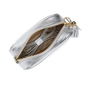 Elie Beaumont - London Silver Leather Crossbody