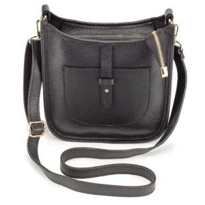 Elie Beaumont - Messenger Black Crossbody Bag