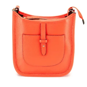 Elie Beaumont - Messenger Orange Crossbody Bag