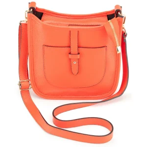 Elie Beaumont - Messenger Orange Crossbody Bag