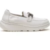 G Comfort - S-2722 White Loafer Extra Wide