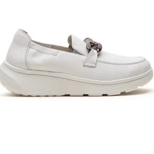 G Comfort - S-2722 White Loafer Extra Wide