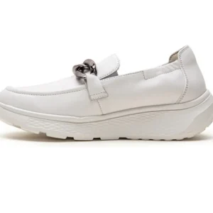 G Comfort - S-2722 White Loafer Extra Wide
