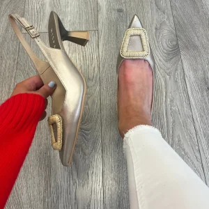 Hispanitas - HV253910 Gold leather Slingback