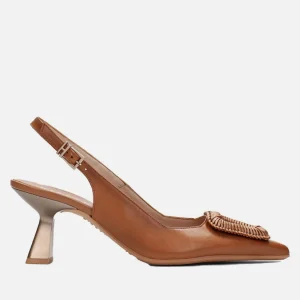 Hispanitas - HV253910 Tan Kitten Heel Slingback