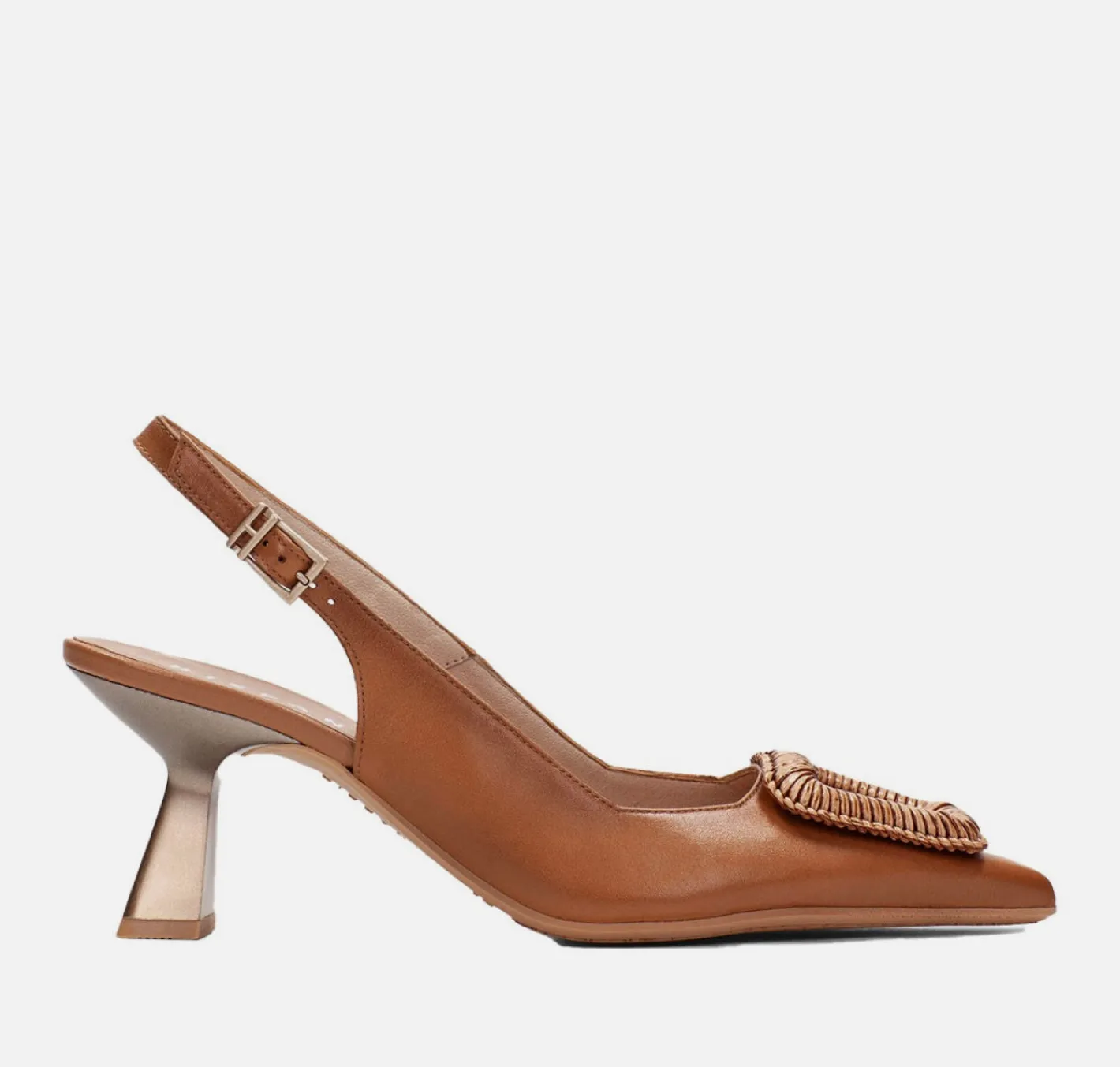 hispanitas__hv_tan_kitten_1.webp Hispanitas - HV253910 Tan Kitten Heel Slingback