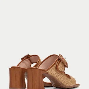 Hispanitas - HV254048 Tan Raffia Mule Sandal