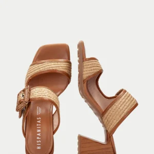 Hispanitas - HV254048 Tan Raffia Mule Sandal