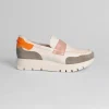 Jose Saenz - 2290 White and Grey Loafer