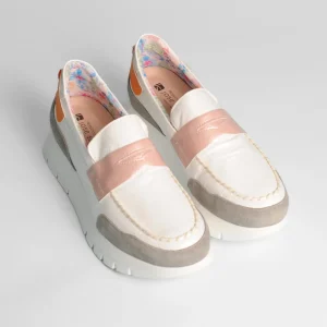 Jose Saenz - 2290 White and Grey Loafer
