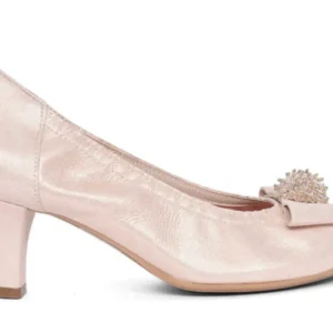 Le Babe - 3047 Blush Pink Court Shoe with a Kitten Heel*