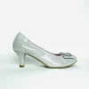 Le Babe - 3037 Silver Diamonte Kitten Heel*