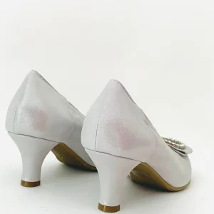 Le Babe - 3037 Silver Diamonte Kitten Heel*