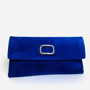 Le Babe - Bomilly Blue Diamonte Clutch