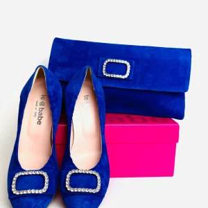 Le Babe - Bomilly Blue Diamonte Clutch