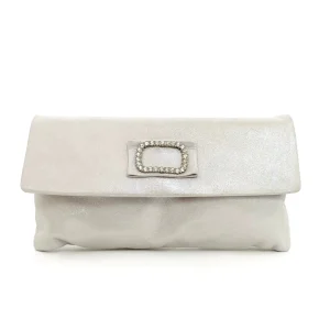 Le Babe - Bomilly Silver Diamonte Clutch*