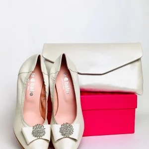 Le Babe - Bosara Ivory Leather bag*