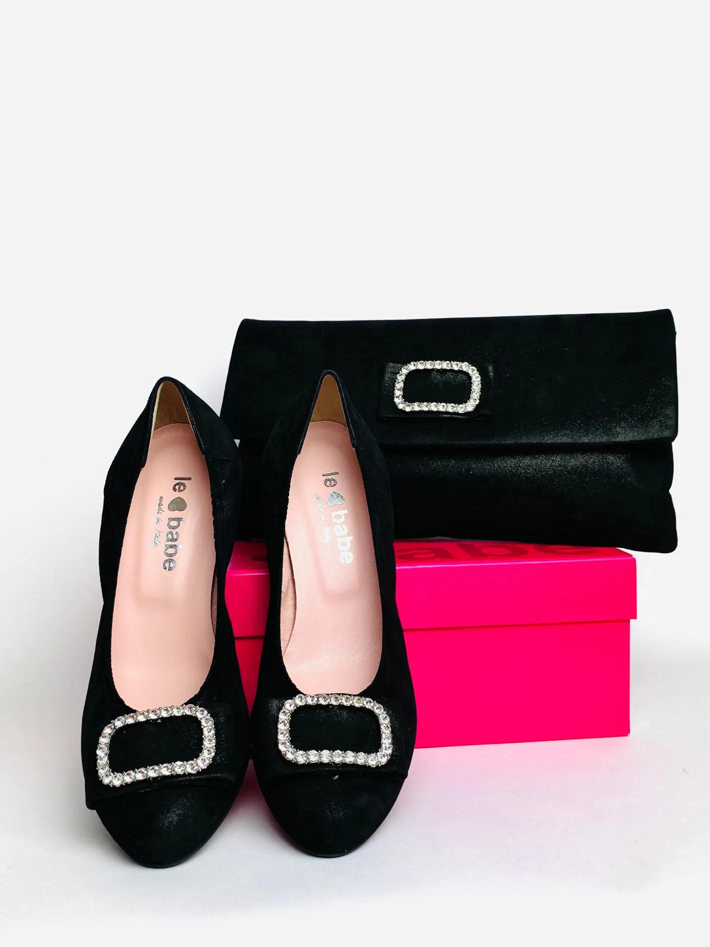 le_babe__s_black_diamonte_1.webp Le Babe - 3037S3 Black Diamonte Kitten Heel Court*