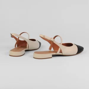 Lodi - AMB5327 Ivory & Black Sling Back