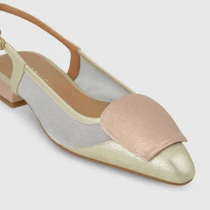 Lodi - BRO5264 Beige Gold and Blush Slingback