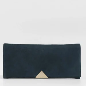 Lodi - Jona Navy Suede Court with a Kitten heel*