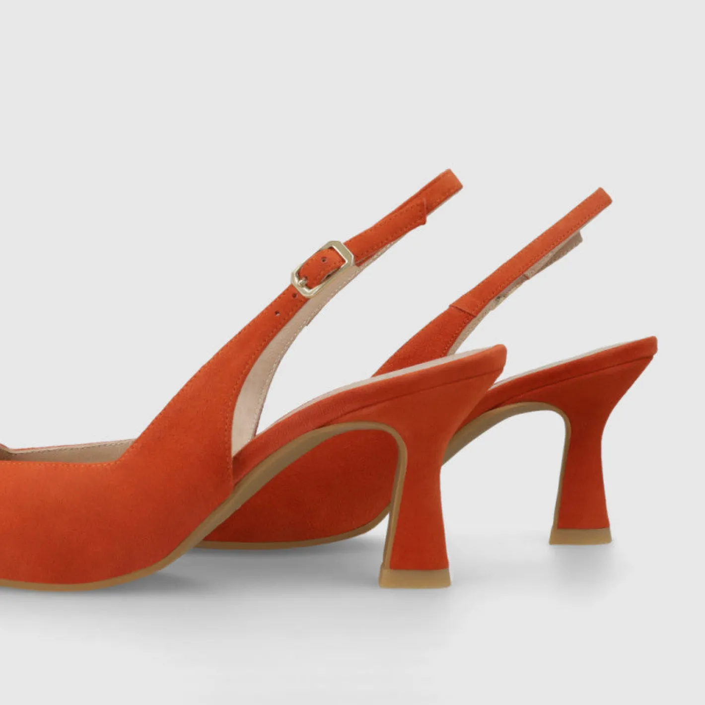 lodi__juco_orange_suede_k_2.webp Lodi - Juco Orange Suede Kitten Heel Sling Back