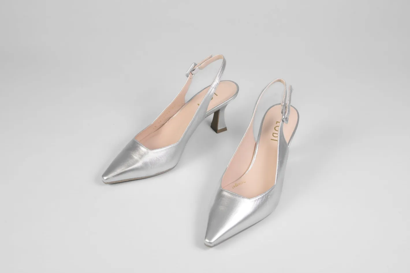 lodi__juco_silver_slingba_3.webp Lodi - Juco Silver Slingback with a kitten heel